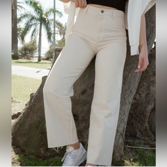 Carly Jean Los Angeles Denim - Carly Jean Los Angeles Jaymee Vintage Wide Leg Jeans Size 0